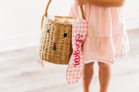 Pink Gingham Easter Basket (Personalization Included)