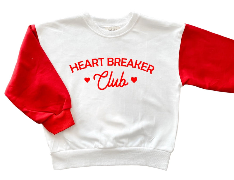 Heart Breaker Club | Kids Valentines Day Sweatshirt
