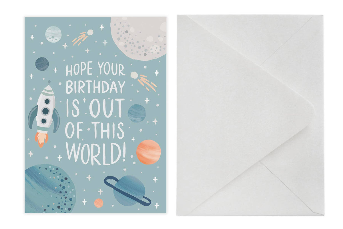 Out of this World Birthday Card