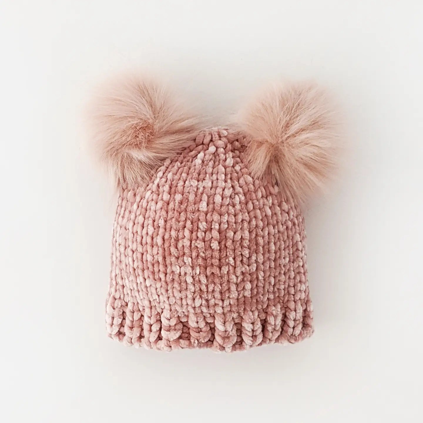 Rosy Chenille Beanie