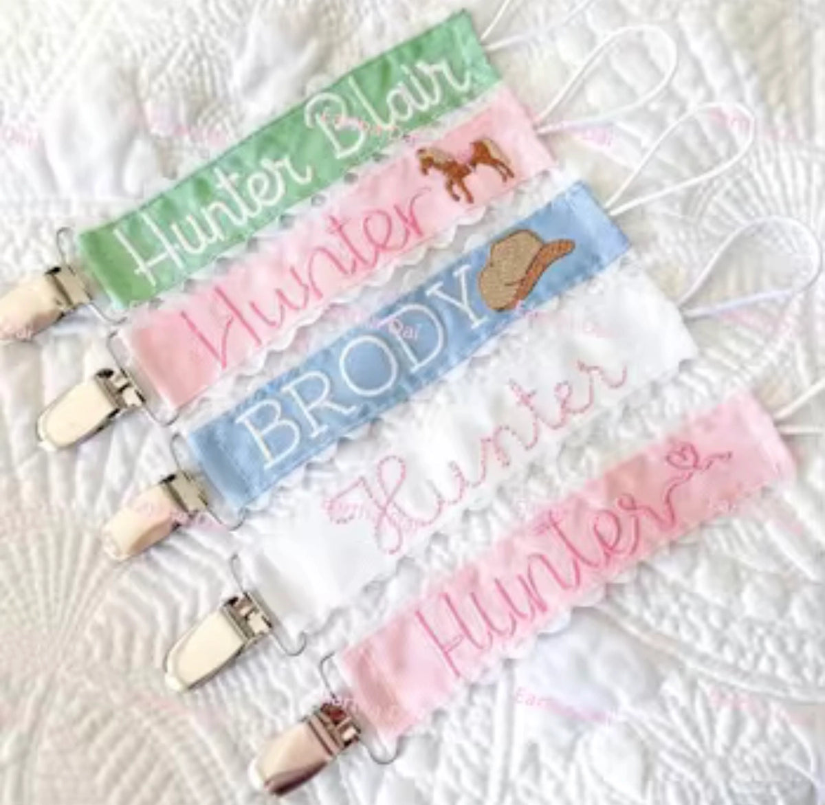 Pacifier Clip |  Monogram-Able