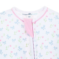 Evelyn's Classics Print Zip Footie