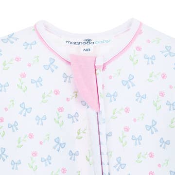 Evelyn's Classics Print Zip Footie