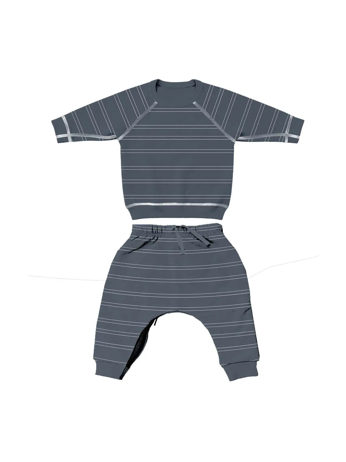 Fleece Sweatsuit || stripe