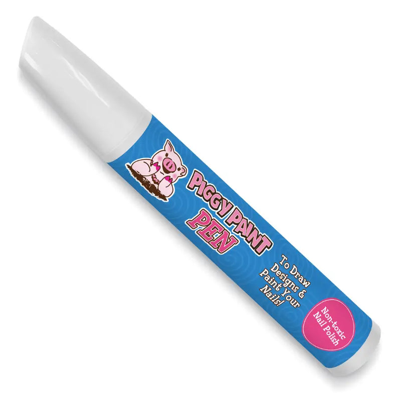 Blazin' Blue Piggy Paint Pen Non-Toxic Kids Nail Polish