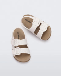 Cozy Sandal | Brown\ White