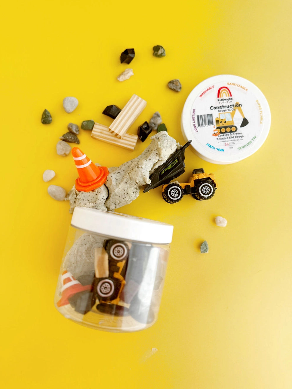 Construction (Cookies 'n Cream) Play Dough-To-Go Kit