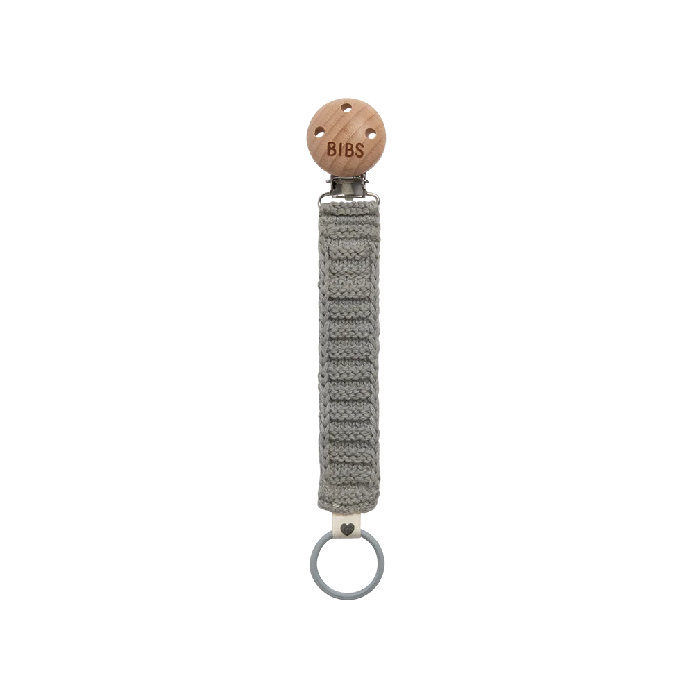 Pacifier Clip Knitted - Cloud