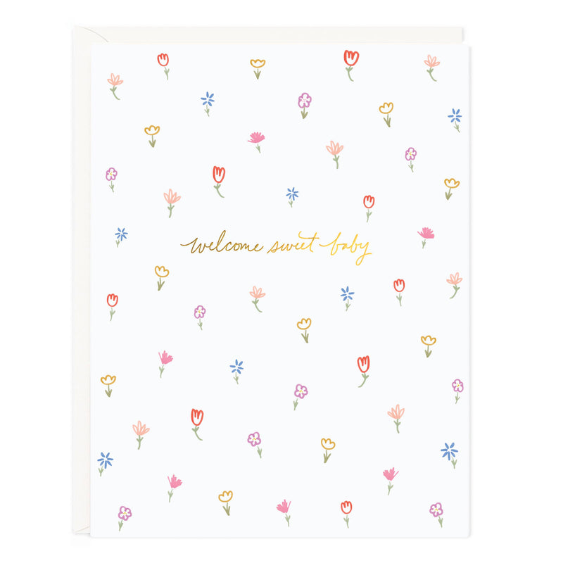 Sweet Baby Petite Floral Card