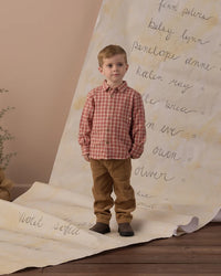 Collared Long Sleeve Shirt | Vintage Plaid