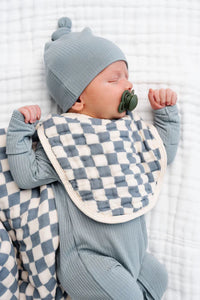 Muslin Bib 2 Pack | Miles/Cream
