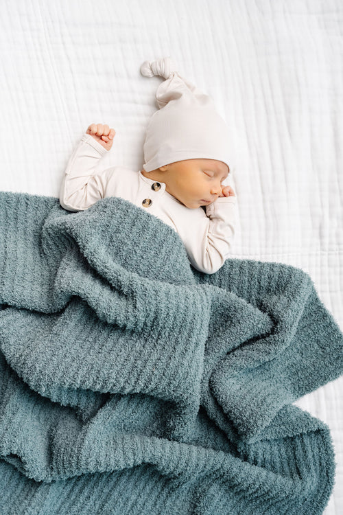 Chenille Blanket - Ocean Blue | Small