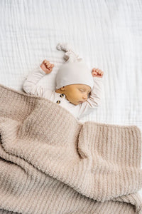 Chenille Blanket - Oatmeal