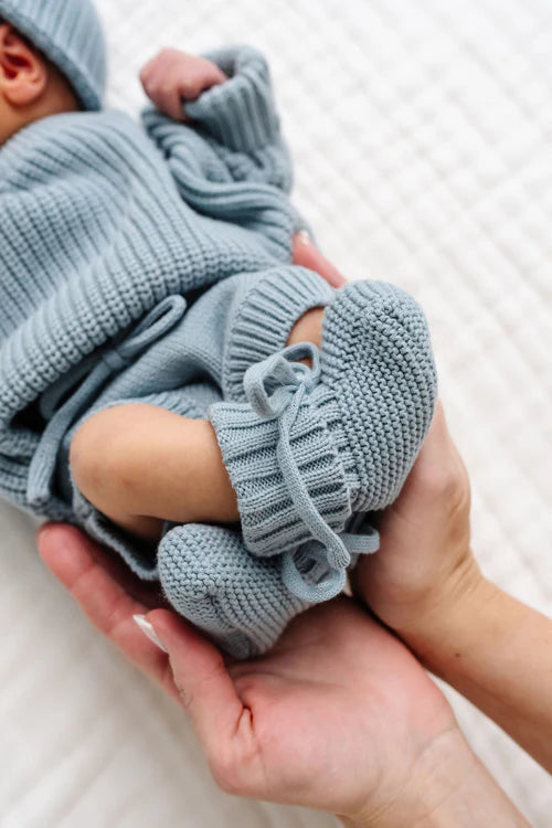 Knit Booties - Steele