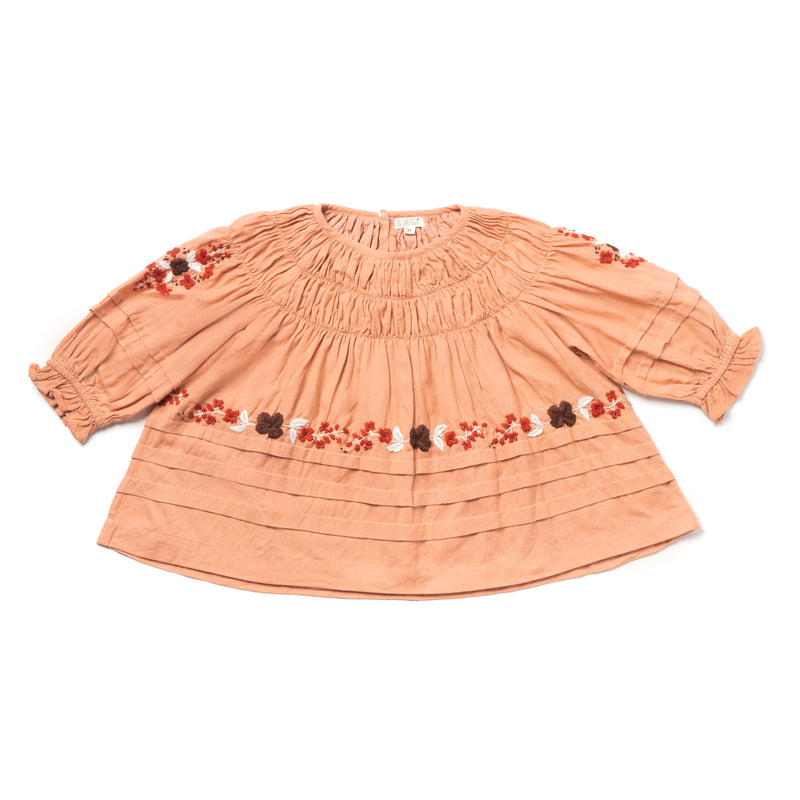 Tulip Dress | Rose Embroidery