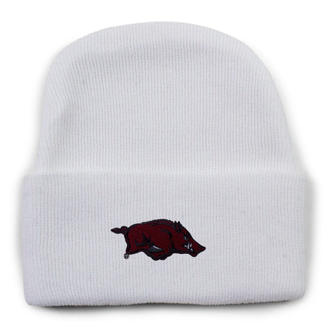 Razorback Knit Cap | White