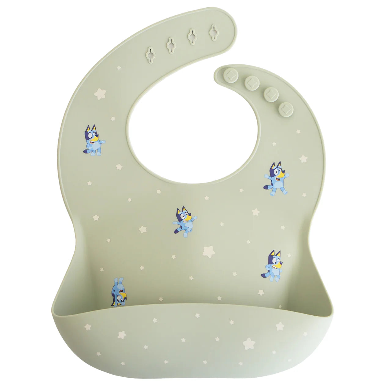 Silicone Baby Bib | Sage Bluey