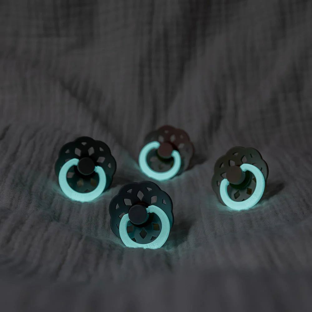 Boheme 2 PACK Pacifiers - Blush/Vanilla Glow