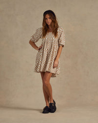 Women's Naomi Dress - Sand Checker