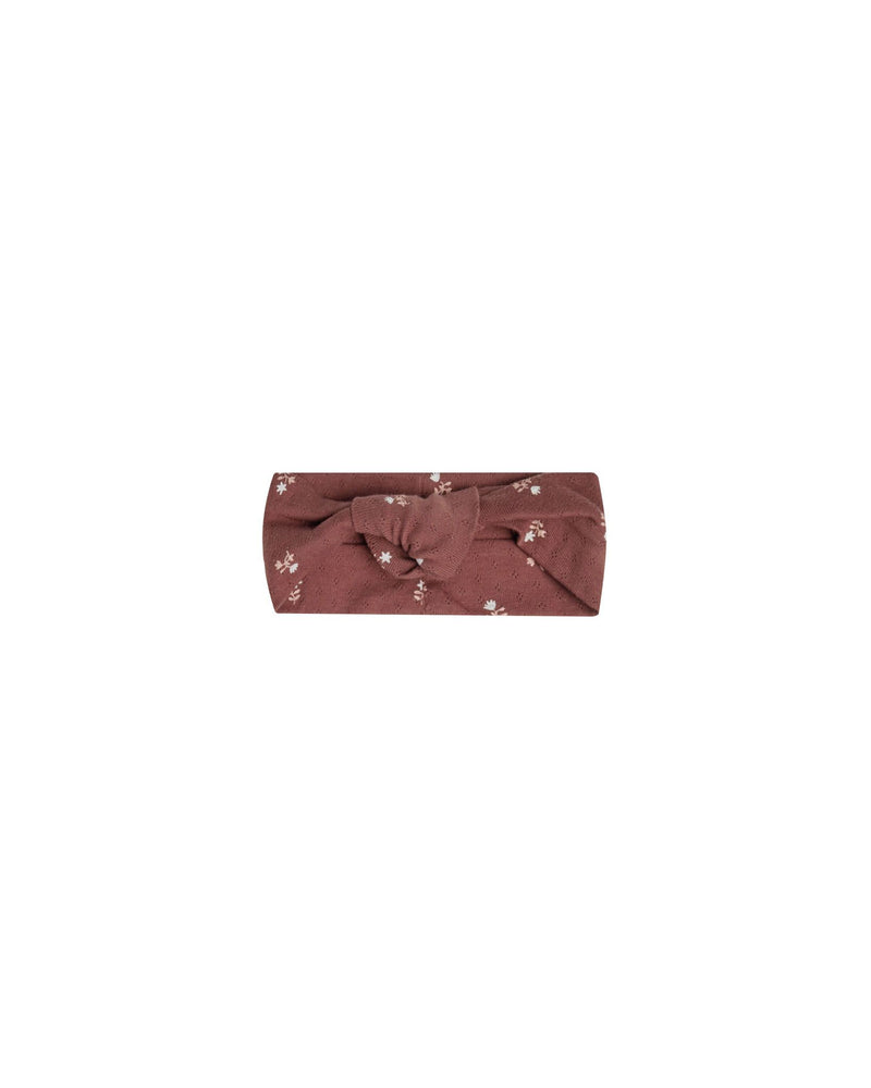 knotted headband - plum fleur