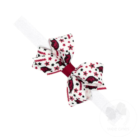 Arkansas Mini Bow Star Print Headband