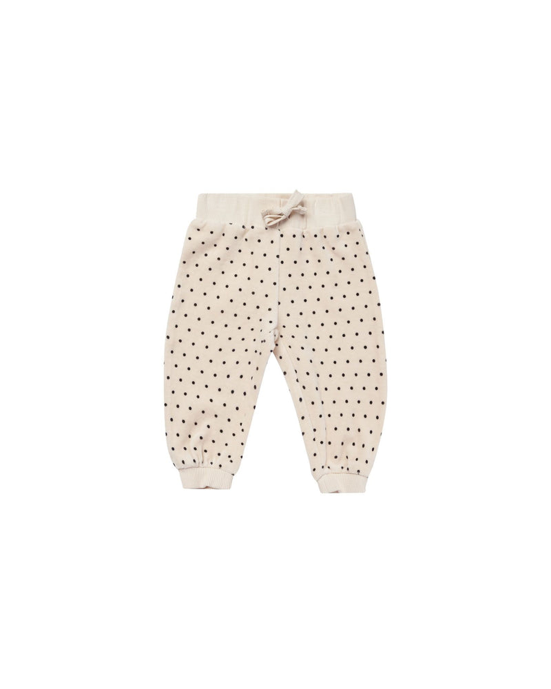 Velour Relaxed Sweatpants | Polka Dot