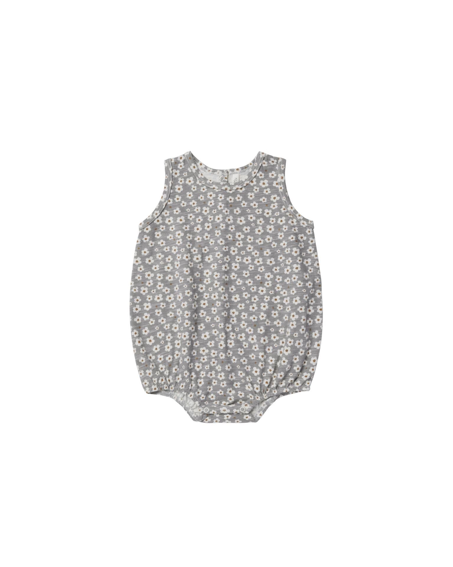 Bubble Onesie - Blue Ditsy