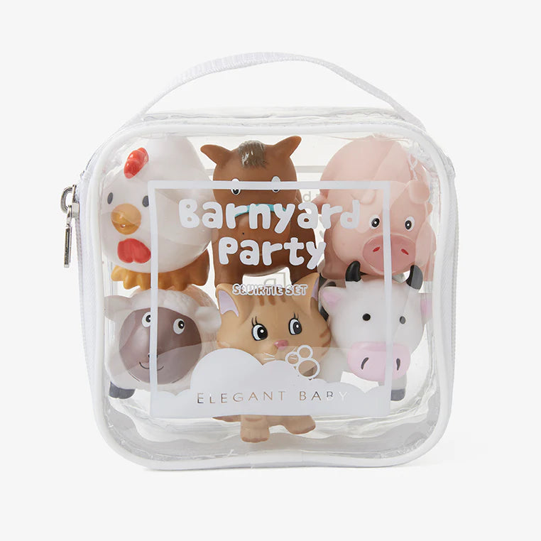 Barnyard Party Bath Toy Set
