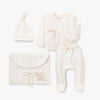 White Velour Welcome to the World Set - NB
