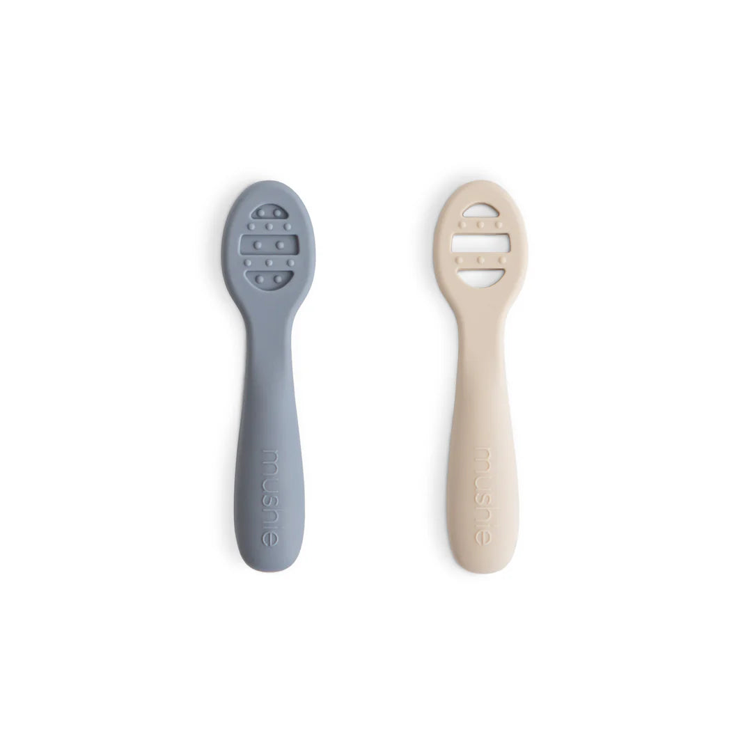 First Feeding Baby Spoons 2-Pack | Tradewinds/Shifting Sand