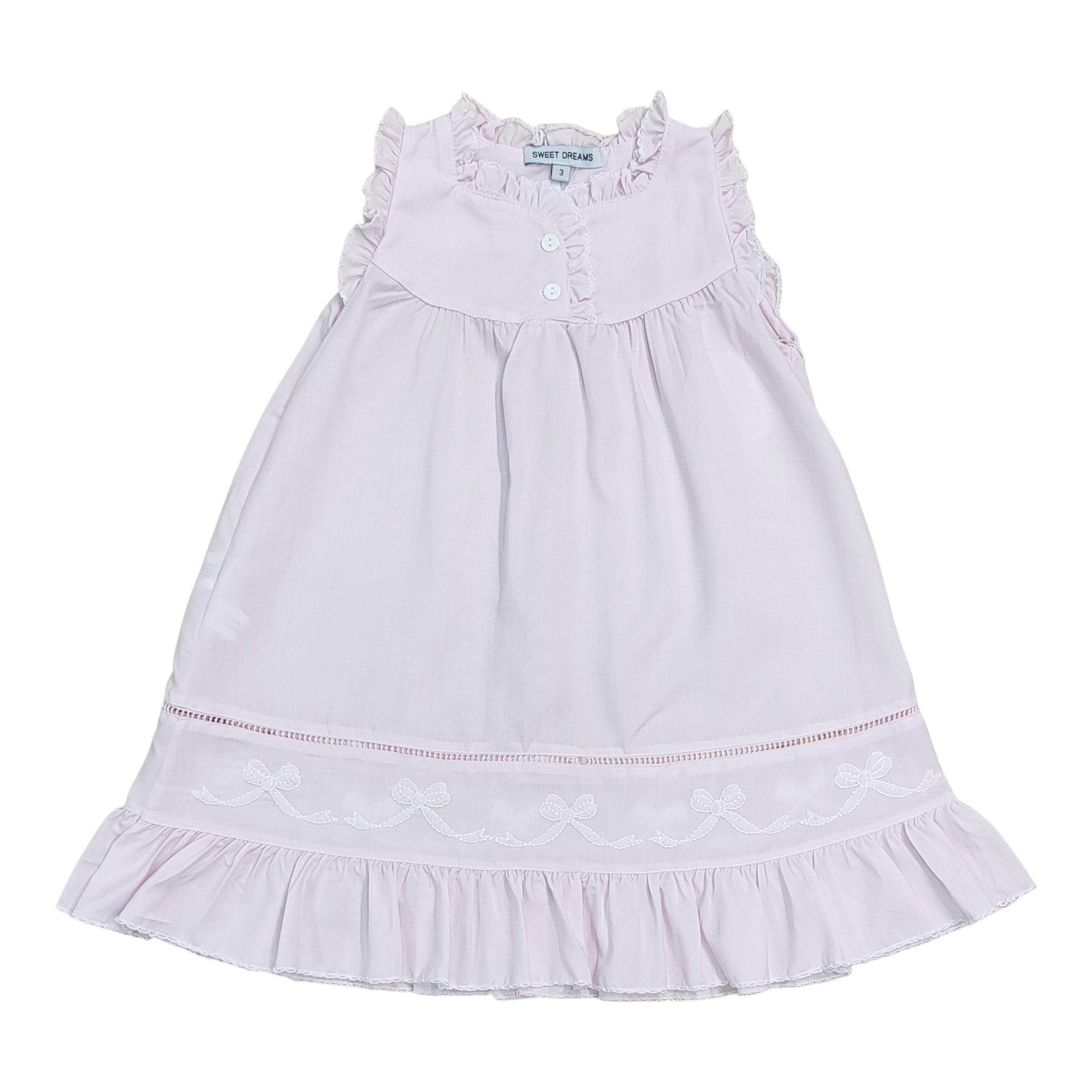 Shadow Stitch Pink Gown