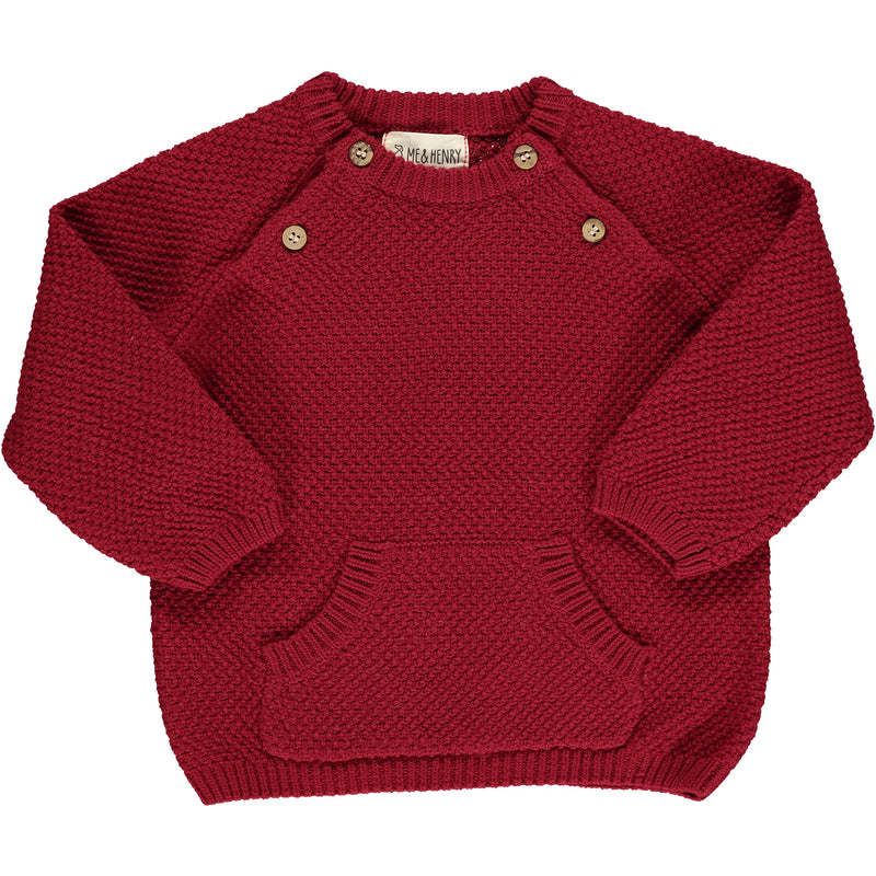 Red Morrison Baby Sweater