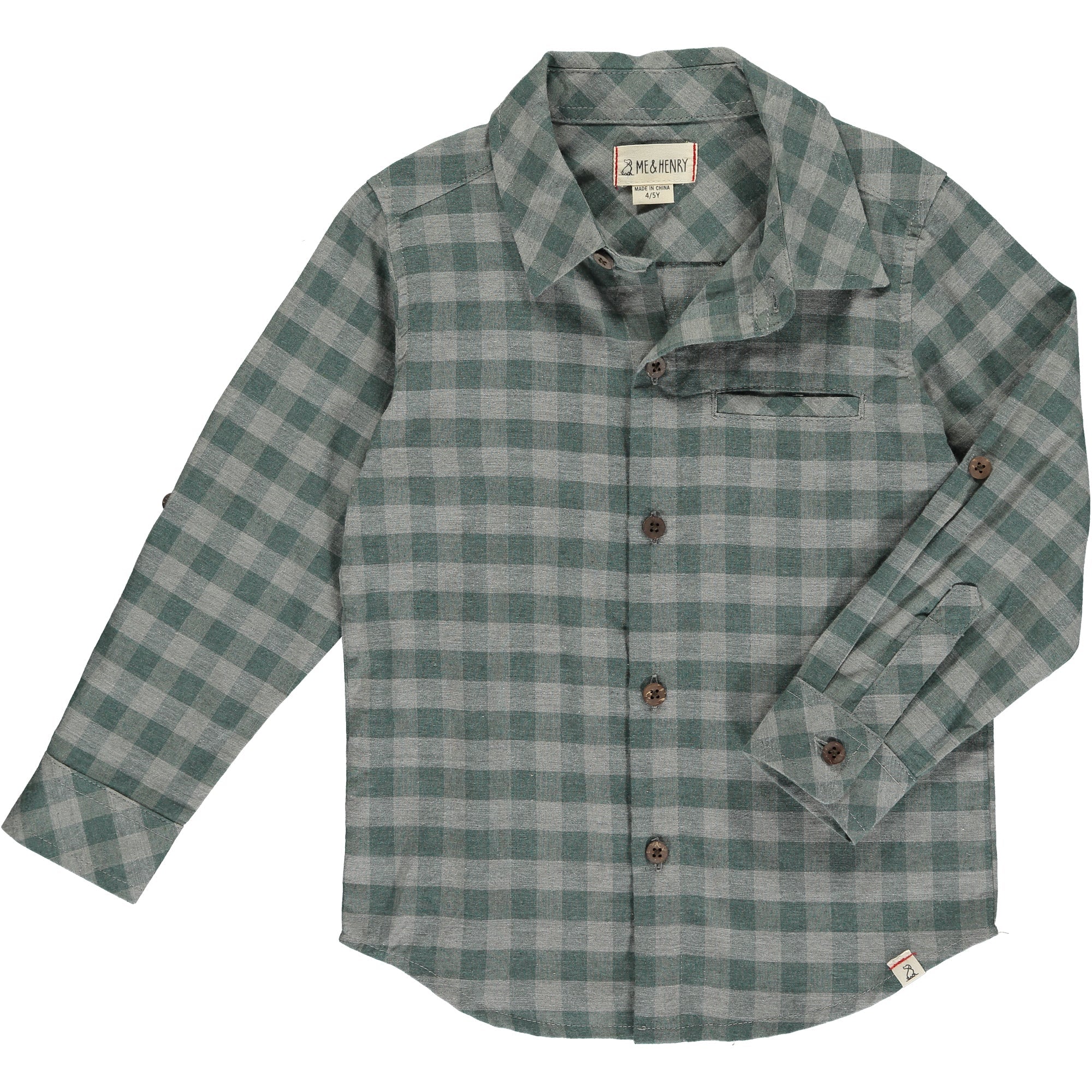 Atwood Woven Shirt - Green/Grey Plaid
