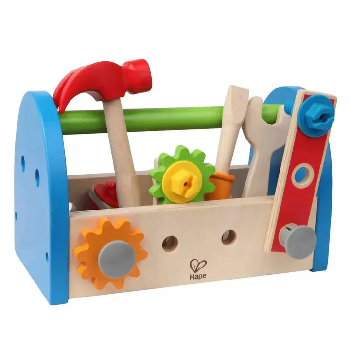 Wooden Tool Box and Accessory Play Set