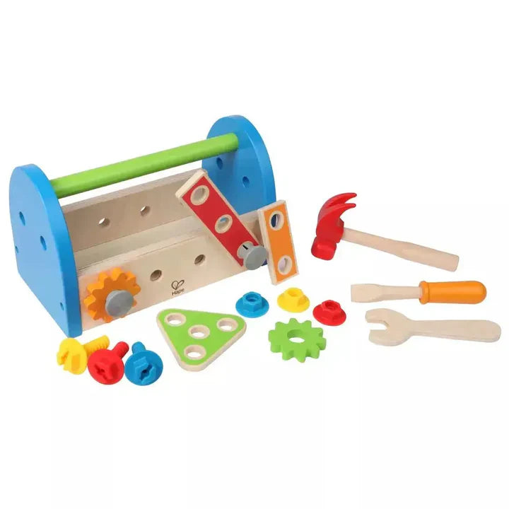 Wooden Tool Box and Accessory Play Set