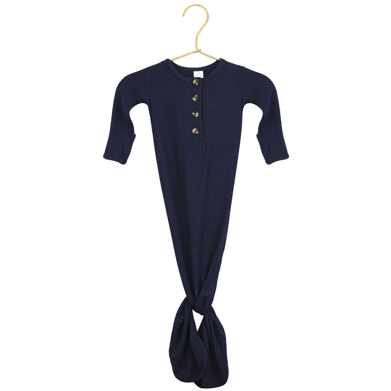 Hayden Ribbed Knotted Gown - NB-3M