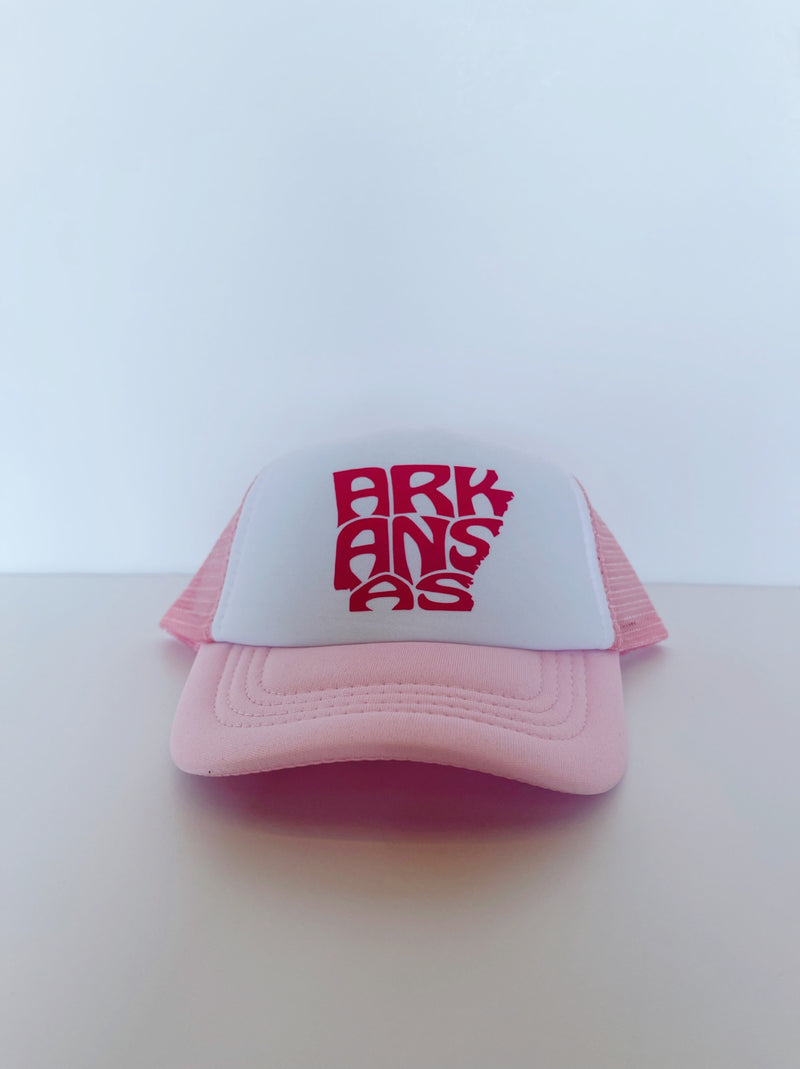 Arkansas State Hat - Hot Pink/Baby Pink
