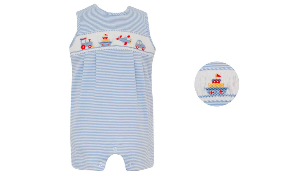 Blue Transportation  Stripe Jon Jon