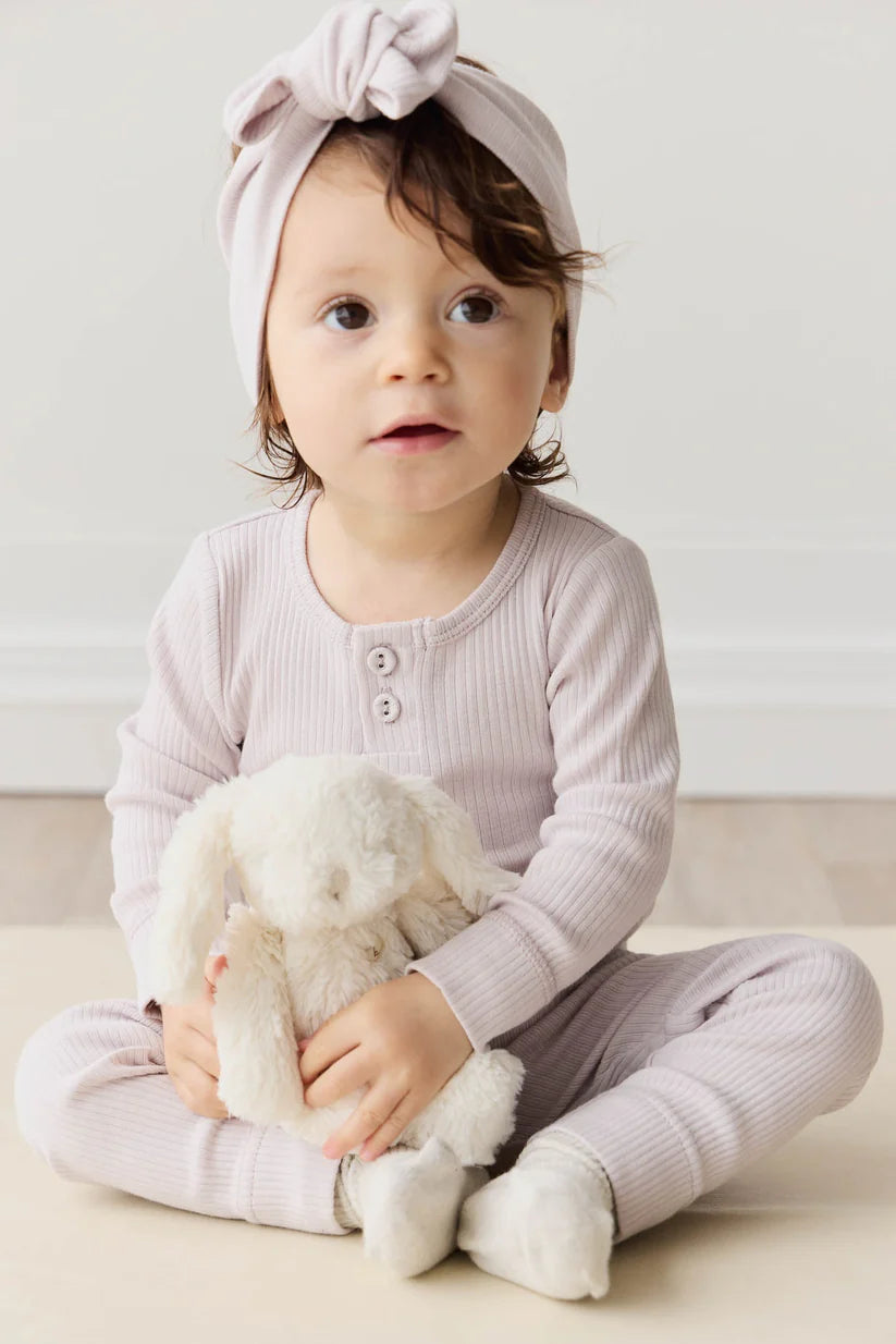 Organic Cotton Modal Long Sleeve Bodysuit - Luna