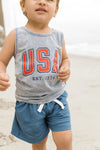 USA Edition Jersey Short - Blue