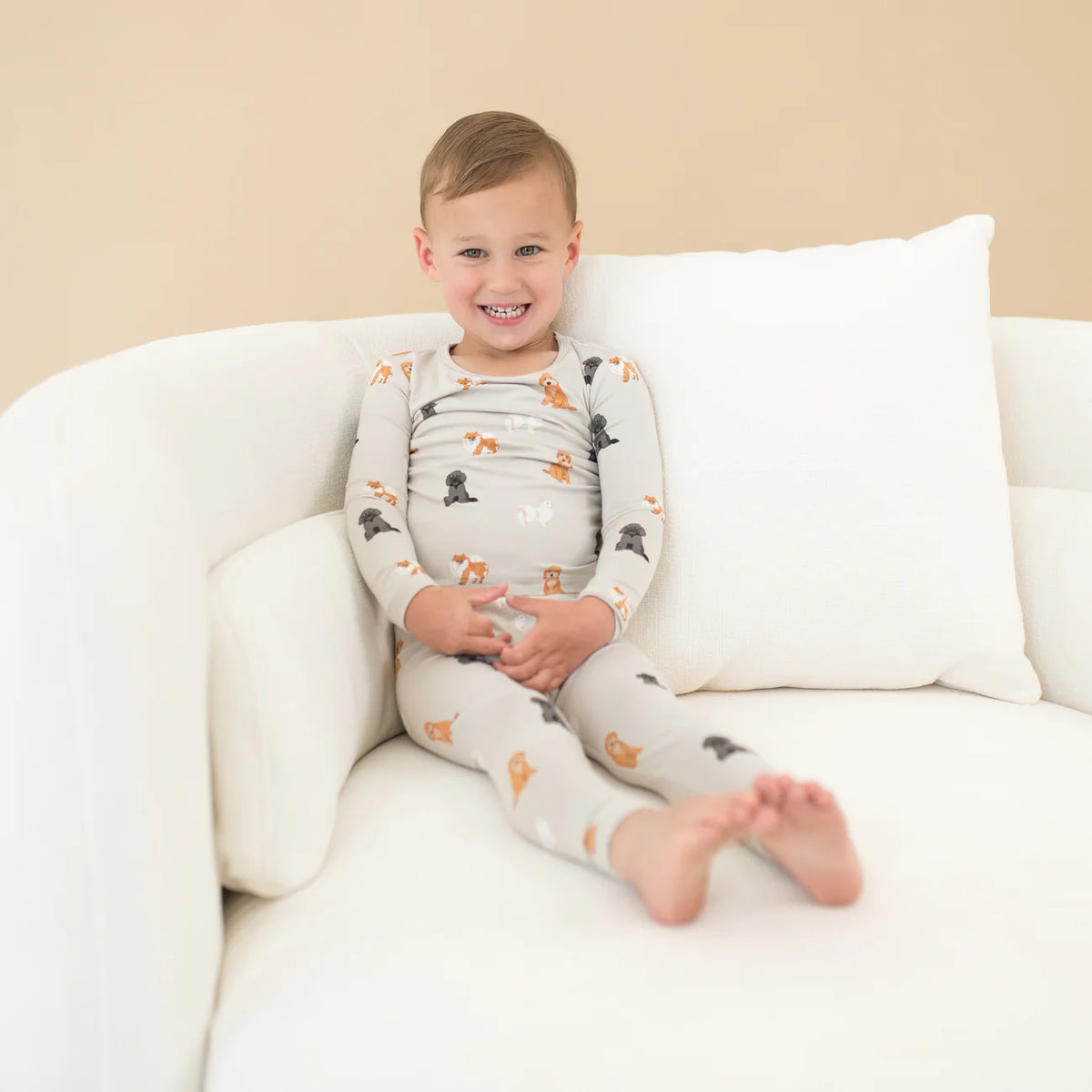 Long Sleeve Pajamas | Fluffy Dog