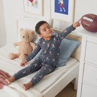 Quarterback Print Heather PJ Set