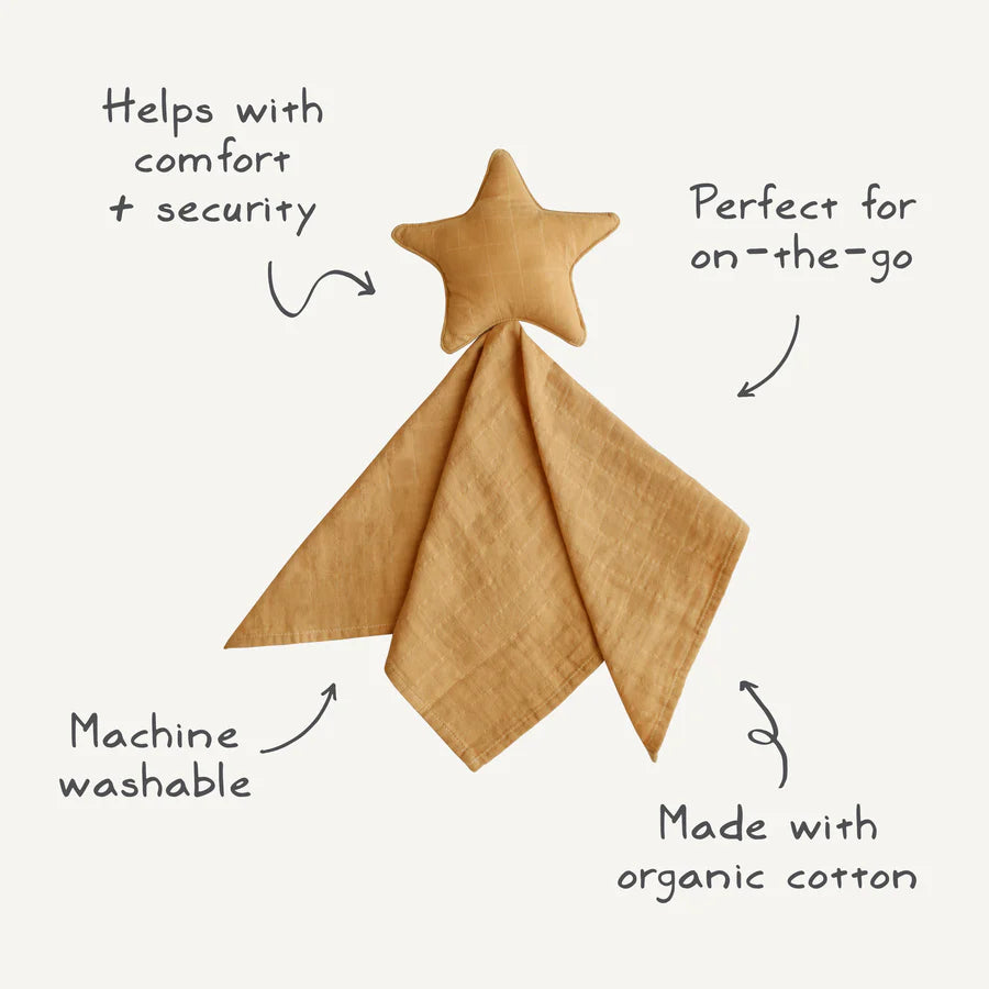 Star Lovey Blanket | Fall Yellow