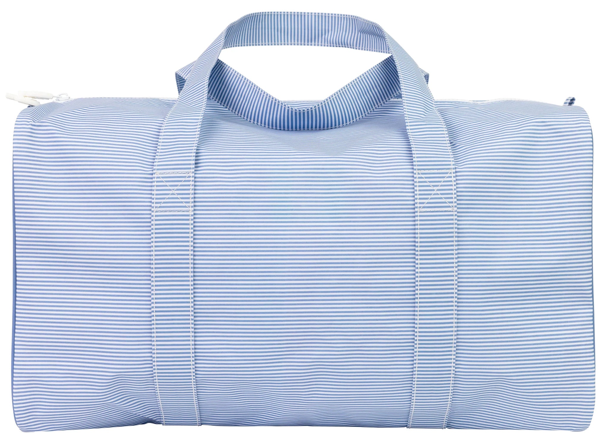Blue Mini Stripe Duffle Bag