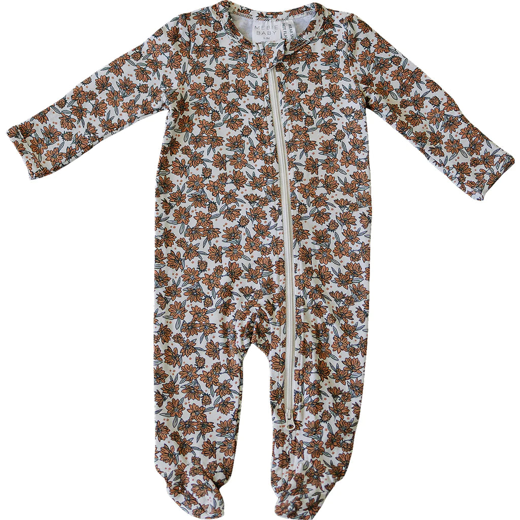 Magnolia Print Zipper