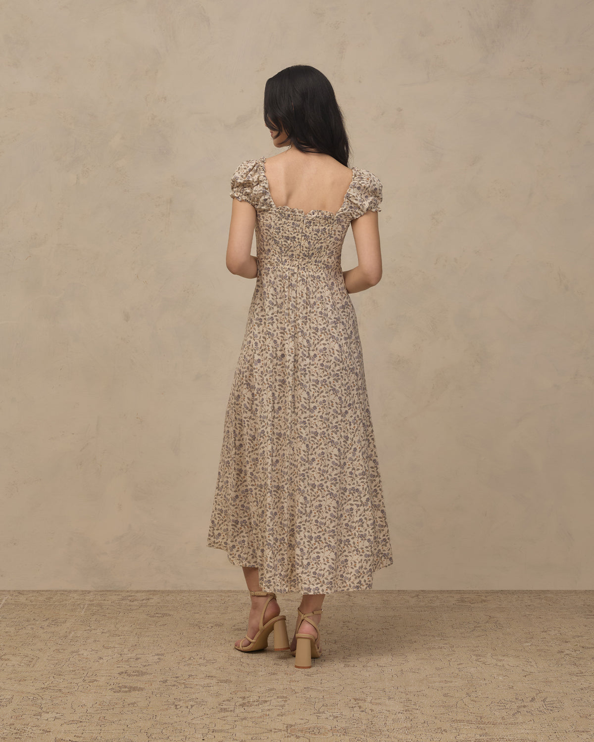Women's Nancy Dress || Blue Garden