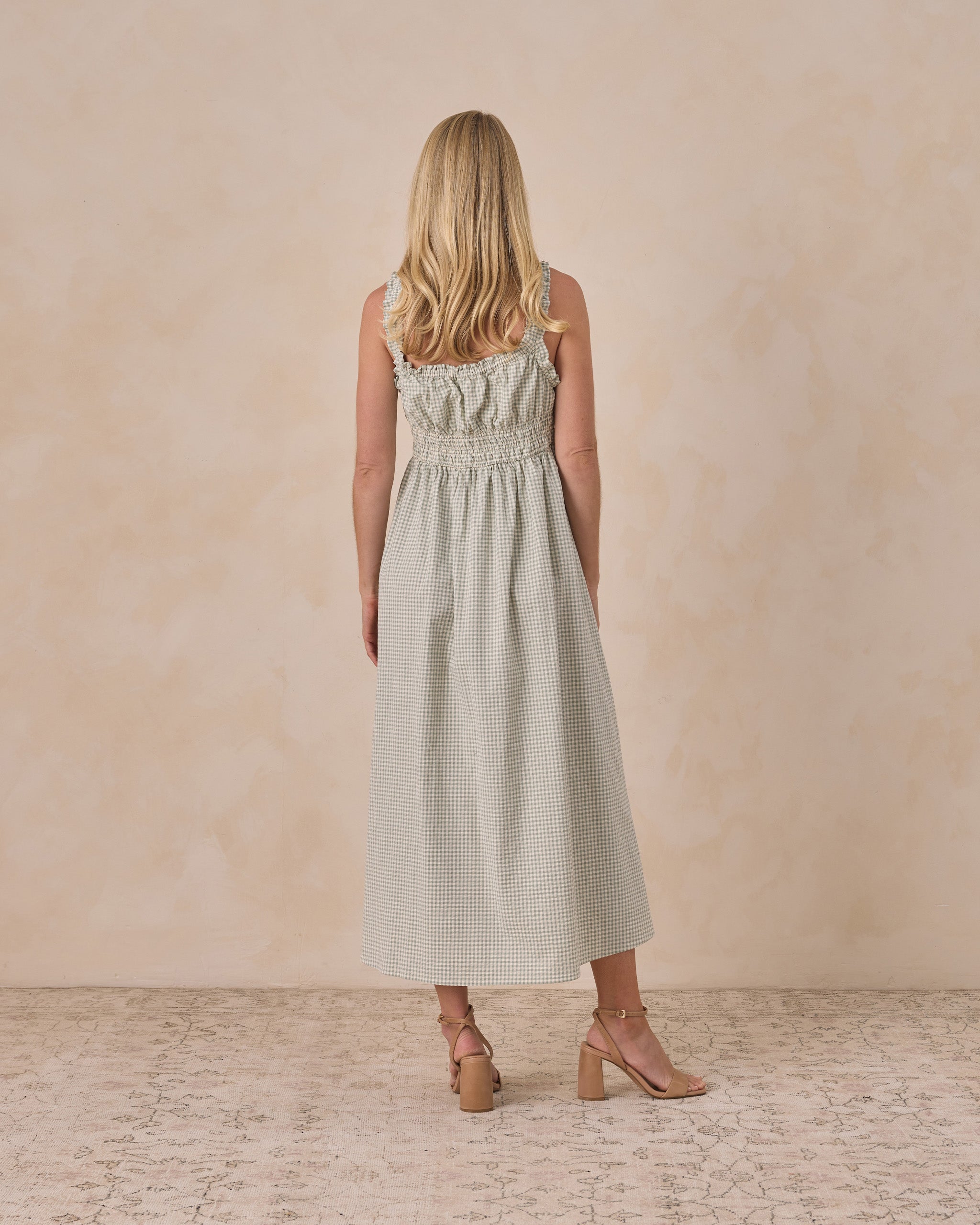 Women's Jane Dress Eucalyptus Check