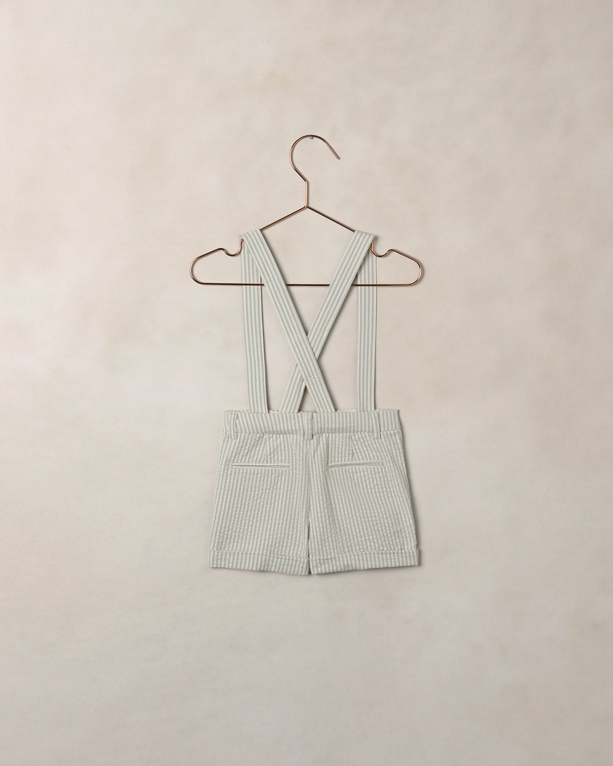 Suspender Short | Sky Stripe