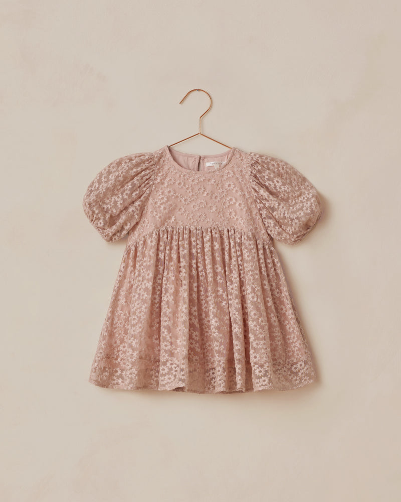 Luna Dress | Rose Embroidered Daisy