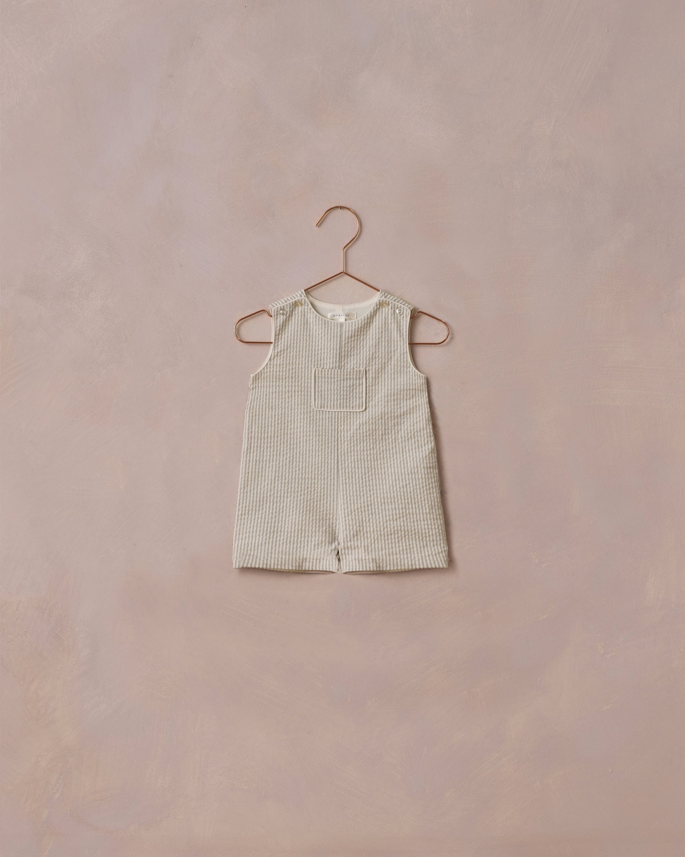 Georgie Romper || Sage Stripe